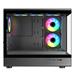 EVOLVEO Ursus, skříň mATX, 6x ARGB ventilátor 120mm, skleněná bočnice + přední panel URSUS-BK-6