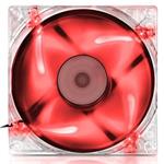 EVOLVEO ventilátor 140mm, LED červený FAN 14 RED