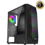 EVOLVEO Xenon, skříň ATX, 4x ARGB ventilátor 120mm, přední panel airflow mesh, černá XENON-BK-4