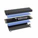 Externý box / Adaptér USB 4 Typ C na NVMe M.2 SSD HDD (M-key and B+M-key), 40Gbps, čierny L43394