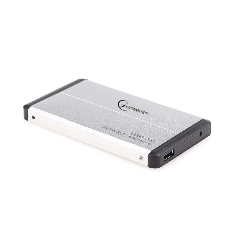 Externý obal pre 2,5" SATA HDD USB 3.0 strieborný, GEMBIRD EE2-U3S-2-S