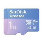 Extreme microSD 1TB+SD 190MB/s Creator SDSQXAV-1T00-GN6MS