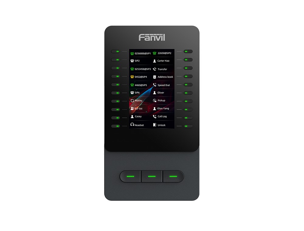 Fanvil EM60 rozšiřující modul pro telefony V65/V66/V66 Pro, 4,3" displej, 60 DSS