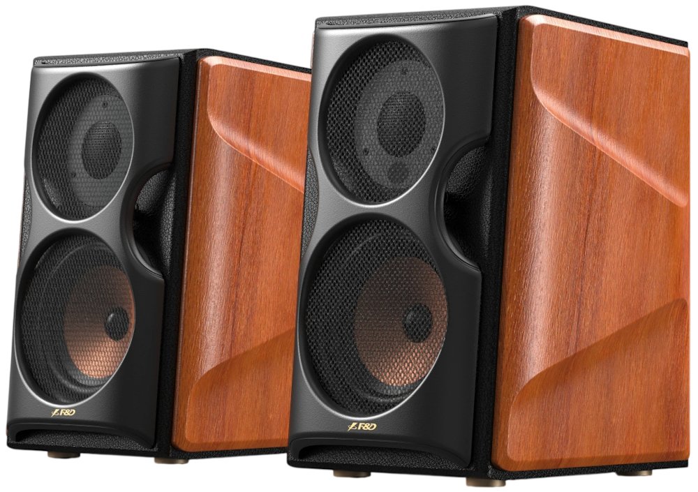FENDA F&D repro R80BT/ 2.0/ 160W/ dřevěné/ černodřevěná barva/ BT5.4/ USB/AUX/optický/koaxiální vstup/ dálkové ovládání