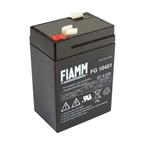 FIAMM olověná baterie FG10451 do svítilen/ 6V/ 4,5Ah/ životnost 5 let/ Faston 187 07941