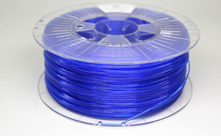 Filament SPECTRUM / PETG / TRANSPARENT BLUE / 1,75 mm / 1 kg 5903175657657