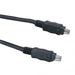 FireWire kábel IEEE 1394, IEEE 1394 (4pin) M- IEEE 1394 (4pin) M, 2m, čierny, Logo, blister 17069
