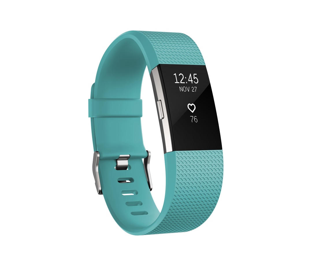 Fitbit Charge 2 Teal Silver - Large FB407STEL-EU