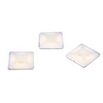 Fixapart CTMB 02 - samolepící příchytka pro stahovací pásky 4.8mm, 28x28mm, bílá