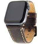 FIXED Berkeley kožený remienok pre Apple Watch 42/44/45/49mm s čiernou sponou,veľkosť L, čierny FIXBERW-BRWBL-L