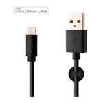 Fixed datový a nabíjecí kabel, USB-A -> Lightning (MFI), 20 W, délka 1 m, černá FIXD-UL-BK