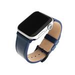 FIXED Leather Strap pre Apple Watch 42/44/45 mm, modrý FIXLST-434-BL