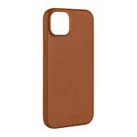 FIXED MagLeather kožený kryt iPhone 14, hnědý