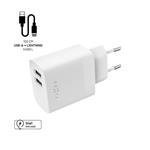 Fixed nabíječ USB/Lig 17W FIXC17N-2UL-WH 8591680151226