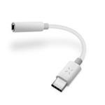 FIXED redukce USB-C na 3,5 mm jack s DAC chipem, bílá FIXL-CJD-WH