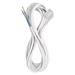 Flexo šnúra PVC 3× 1,5mm2, 5m, biela 8595025314369