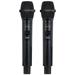 Fonestar Duální UHF mikrofonní set, 2× ruční Mic, fixní frekvence, dosah 30 m, XLR/Jack výstup, latence 3 ms SONAIR-2M
