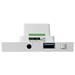 Fonestar Ozvučovací set 2×15 W RMS, BT 50, FM/USB, LCD, 2× stropní repro 6"/8 ?, hl 75 mm, ovladač KS-WALL