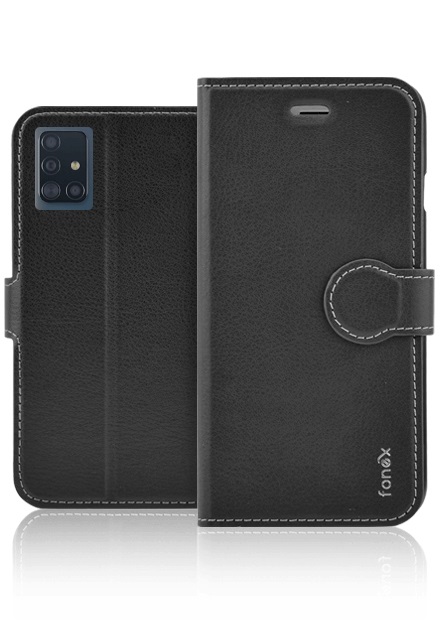 Fonex - Puzdro Book Identity pre Samsung Galaxy A51, čierna BOOKID1444B