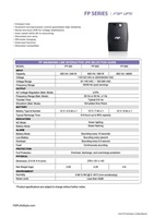 Fortron UPS FSP FP 400, 400 VA, line interactive PPF2400503