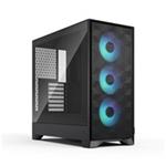 FRACTAL DESIGN skříň Pop 2 Air Black TG ARGB, 2x USB 3.0, 3x 120mm ARGB Fan, bez zdroje, ATX FD-C-POA2A-03
