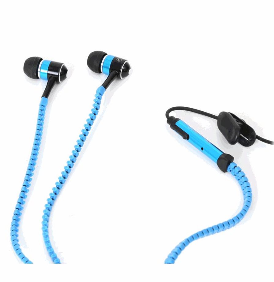 Freestyle sluchátka s mikrofonem - modrá (zip kabel) FH2111 FH2111BL