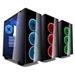 FSP/Fortron ATX Midi Tower CMT510 black, průhledná bočnice, 4 x RGB LED 120 mm ventilátor POC0000026
