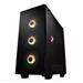 FSP/Fortron ATX Midi Tower CMT512 Black, průhledná bočnice, 4 x A.RGB LED 120 mm ventilátor POC0000107