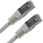 FTP patchcord, Cat.5e, RJ45 M-2m, tienený, šedý, economy 8590274225442