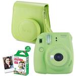 Fujifilm INSTAX MINI 9 big bundle (1x10 film + case) - Lime Green 70100141213