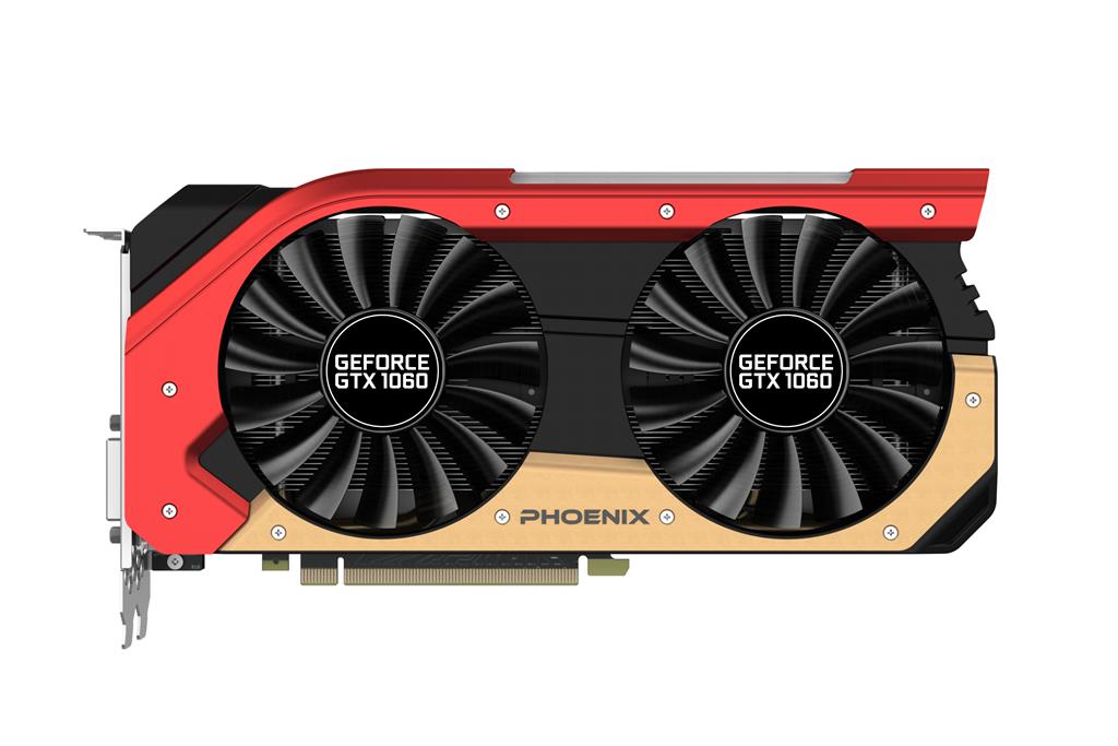 Gainward GeForce GTX 1060 Phoenix, 6GB GDDR5 (192 Bit), HDMI, DVI, 3xDP 426018336-3729