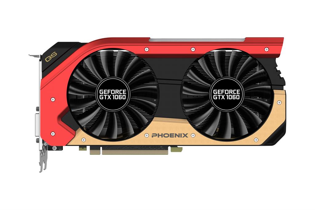 Gainward GeForce GTX 1060 Phoenix GS, 6GB GDDR5 (192 Bit), HDMI, DVI, 3xDP 426018336-3736
