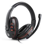 Gaming headset with volume control, glossy black GHS-402