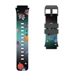 Garett Kids řemínek pro Garett ESSA 2 AI, černý s potiskem PAS_ESSA_2_18MM_PR_BLK