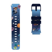 Garett Kids řemínek pro Garett ESSA 2 AI, modrý s potiskem PAS_ESSA_2_18MM_PR_BLU
