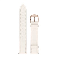 Garett řemínek 18 mm, bílý kožený STRAP_GLD_LTH_18MM