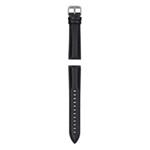 Garett řemínek 20 mm, černá kůže se stříbrným zapínáním STRAP_SVR_BLK_LTH_20MM