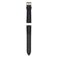 Garett řemínek 20 mm, černá kůže se zlatým zapínáním STRAP_GLD_BLK_LTH_20MM