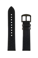 Garett řemínek 22 mm, černý kožený STRAP_V_BLK_LTH