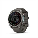Garmin fenix 9 - 47mm, AMOLED, Sapphire, Titanium, Pebble Gray band 010-04762-01
