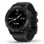 Garmin fenix6 Glass, Black/Black Band (MAP/Music) 010-02158-02