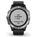 Garmin fenix6 Glass, Silver/Black Band 010-02158-00