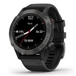 Garmin fenix6 Sapphire, Gray/Black Band (MAP/Music) 010-02158-11