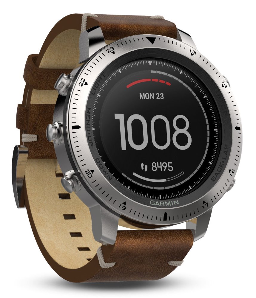 garmin chronos leather band