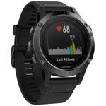 GARMIN GPS chytré hodinky fenix5 Gray Optic TRI Performer, Black band 010-01688-30