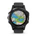 GARMIN GPS chytré hodinky fenix5 Plus Sapphire Black, Black Band 010-01988-01