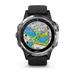 GARMIN GPS chytré hodinky fenix5 Plus Silver, Black Band 010-01988-11
