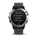 GARMIN GPS chytré hodinky fenix5 Silver Optic, Black band 010-01688-03