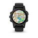 GARMIN GPS chytré hodinky fenix5S Plus Sapphire Black, Black Band 010-01987-03