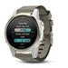 GARMIN GPS chytré hodinky fenix5S Sapphire Goldtone Optic, Suede band 010-01685-13